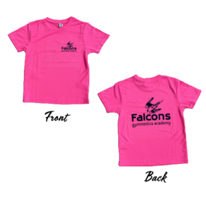 Child's Pink Club T-Shirt - Available at our new store https://falcons-gymnastic-academy.sumupstore.com